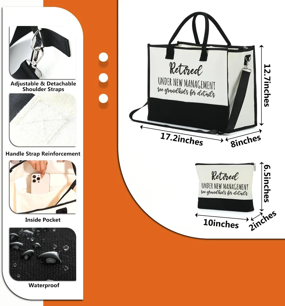 FORBIDDEN PAPER Mothers Day Grandma Mimi Yaya Retirement Dance Aunt Travel Book Witchy Gifts for Women Tote Bag & Makeup Bag