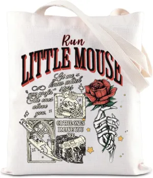 FOTAP Dark Romance Gift Run Little Mouse Inspire Tote Bag Smut Reader Handbag Smut Bookish Gift Romance Reader Gift