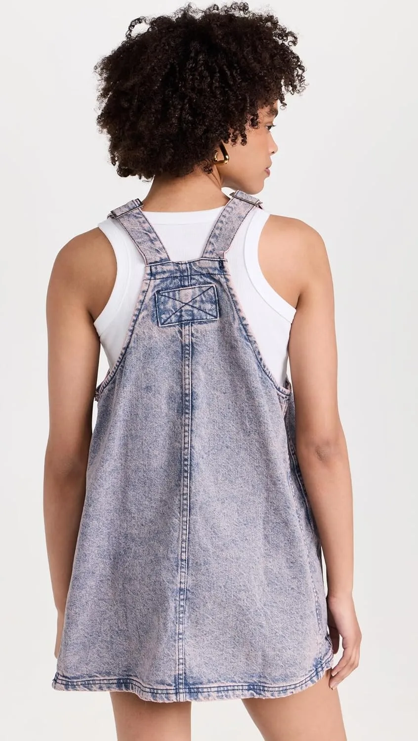 Free People Women's Smock Mini Dress Overalls