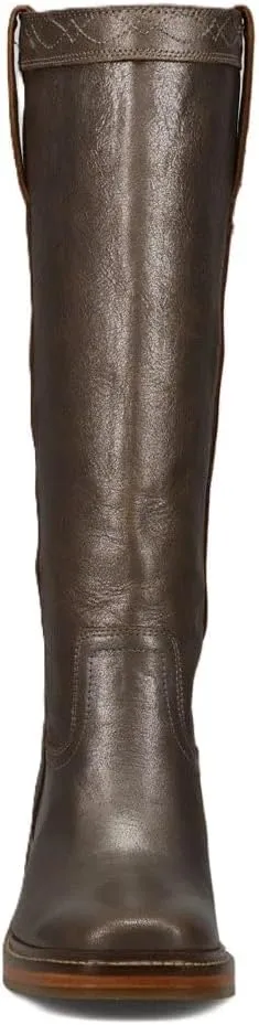 Frye Kate Pull On 14” Leather Boots for Women - Riding Boots with 2” Heel, Leather Lining, Intricate Stitching, Cushioned Footbed, and Rubber Outsole