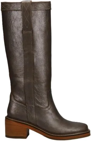 Frye Kate Pull On 14” Leather Boots for Women - Riding Boots with 2” Heel, Leather Lining, Intricate Stitching, Cushioned Footbed, and Rubber Outsole