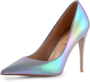 FSJ Women Fashion Pointed Toe Stiletto High Heel Pumps Slip On Gradient Bridal Party Dress Shoes Size 4-15 US