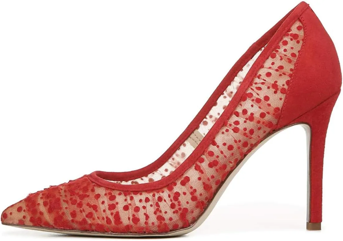 FSJ Women Sexy Pointed Toe Pumps Stiletto High Heels Slip On Multi Pattern Party Dress Shoes Size 4-15 US