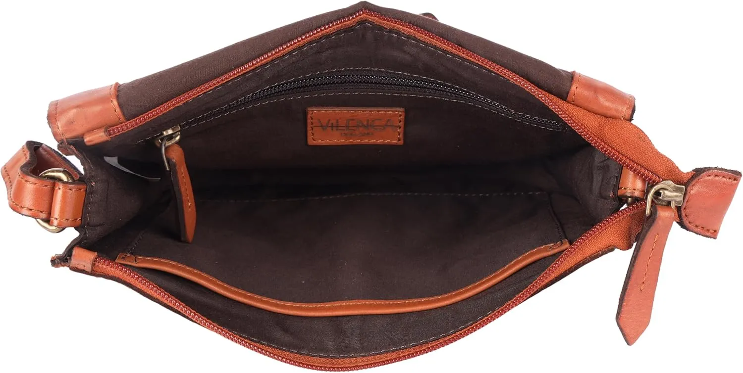 Genuine Italian Leather Boho Studded Crossbody Shoulder Bag - Stylish, Durable, & Perfect for Everyday Use for women
