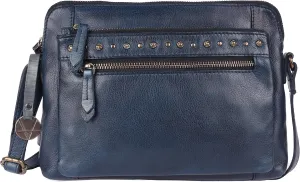 Genuine Italian Leather Boho Studded Shoulder Sling Bag - Stylish, Durable, & Perfect for Everyday Use for women