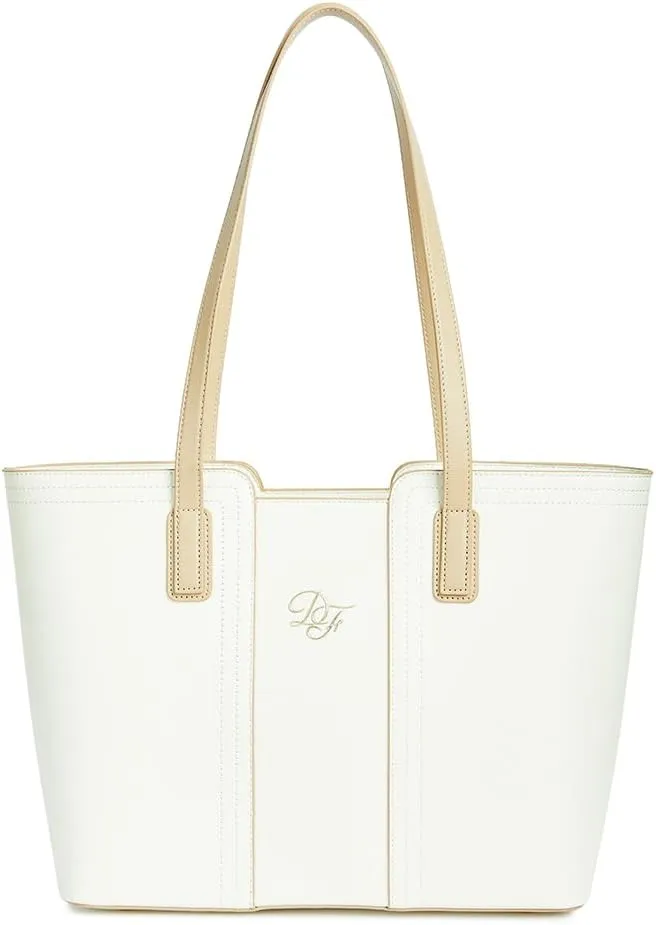Genuine Leather Tote Bag for Women Shoulder Bag with Zipper Closure