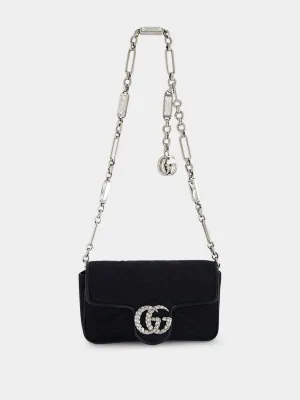 GG Marmont Crystal-Embellished Belt Bag