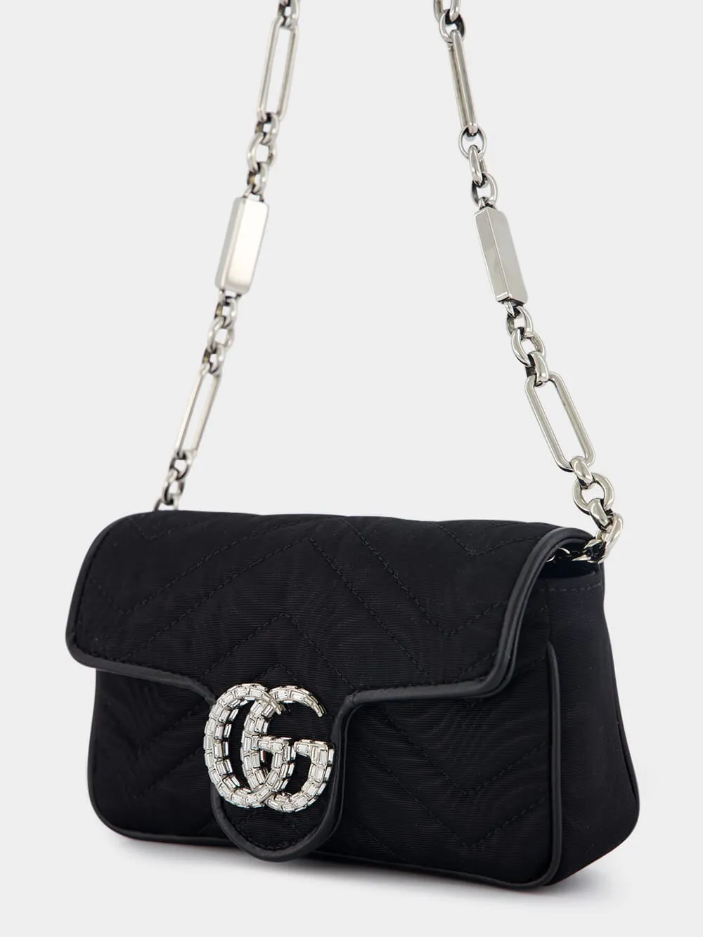 GG Marmont Crystal-Embellished Belt Bag