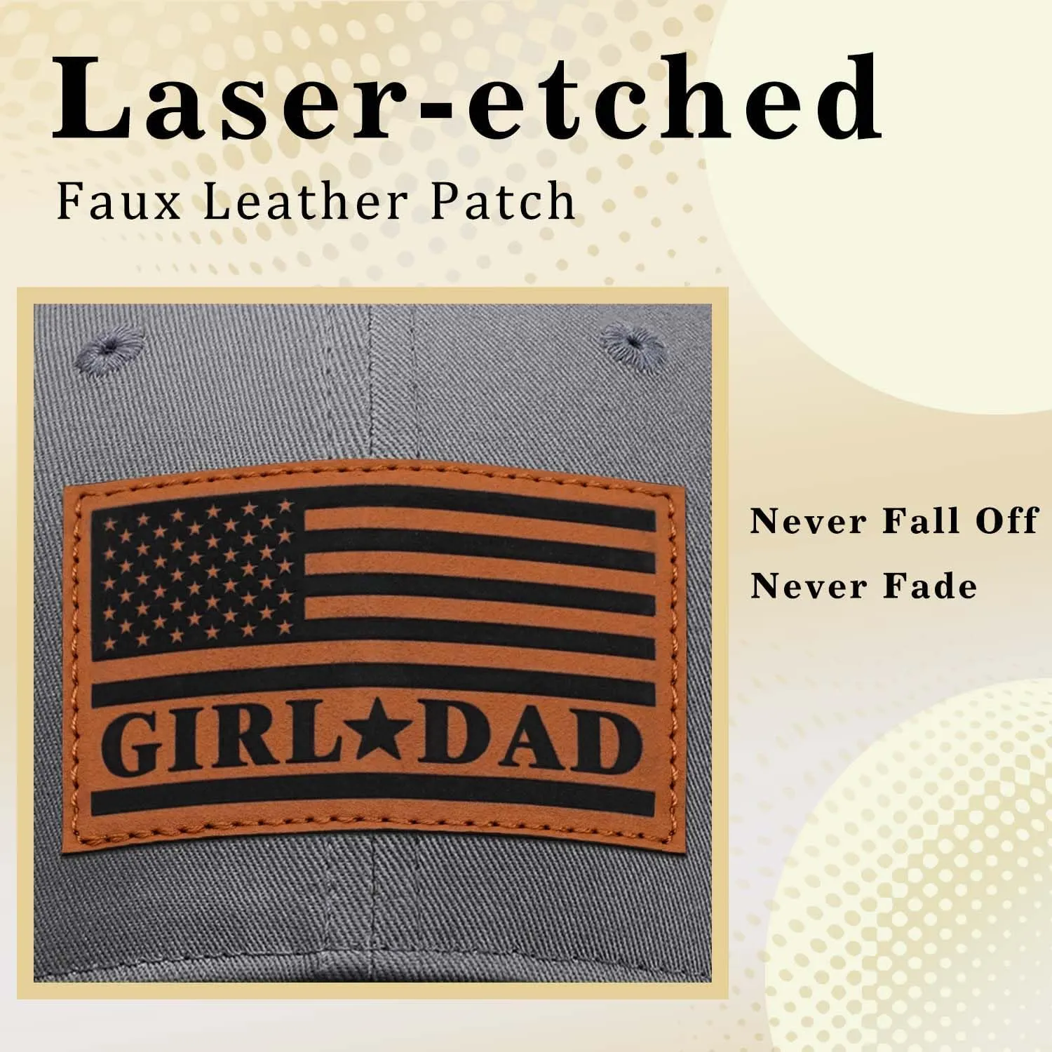 Girl Father Daddy Gifts Dad Hats for Men, Adjustable Dad Trucker Hat, Fathers Day Birthday Gifts from Daughter