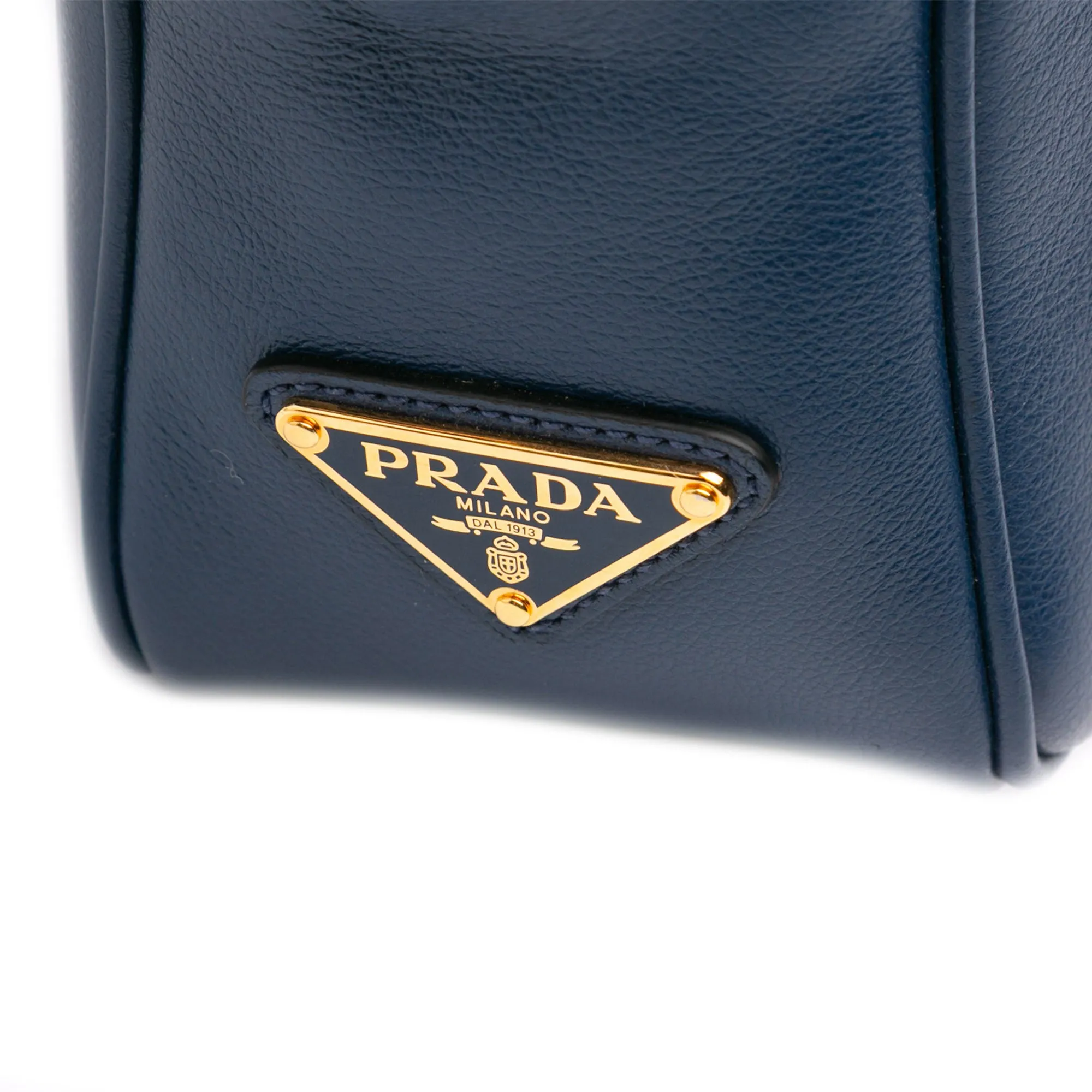 Glace Calf Logo Embossed Crossbody