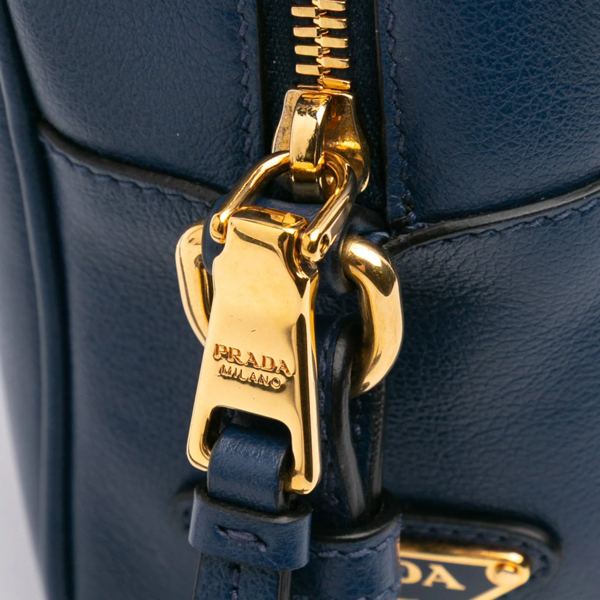Glace Calf Logo Embossed Crossbody