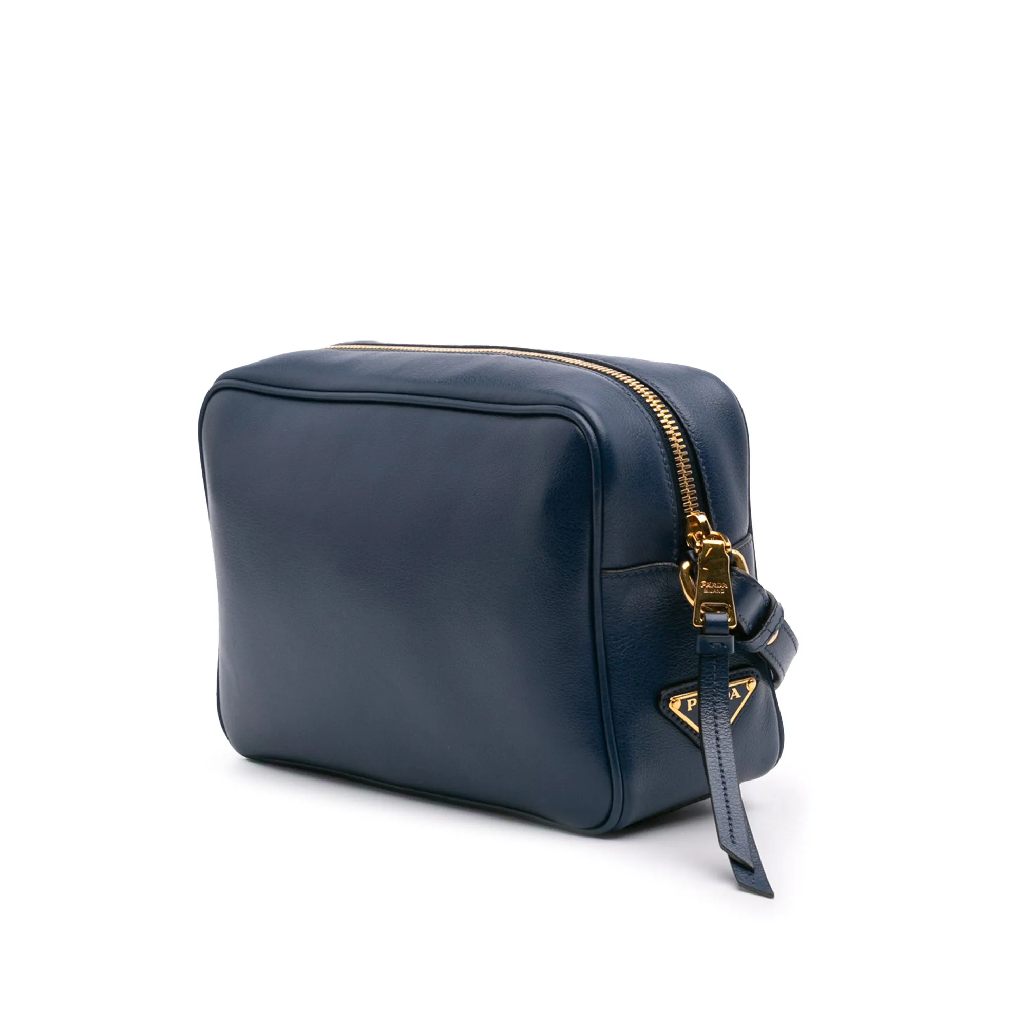 Glace Calf Logo Embossed Crossbody