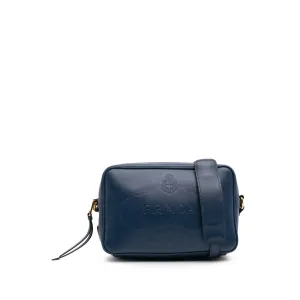 Glace Calf Logo Embossed Crossbody