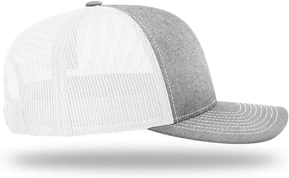 God is Greater Mountain Leather Patch Christian Trucker Hat - Fit Snapback Hat - Breathable Mesh Side for Casual Wear
