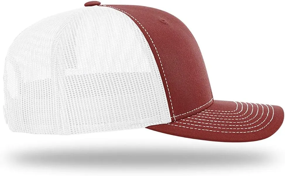 God is Greater Mountain Leather Patch Christian Trucker Hat - Fit Snapback Hat - Breathable Mesh Side for Casual Wear