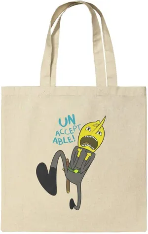 GRAPHICS & MORE Adventure Time Lemongrab Unacceptable Grocery Travel Reusable Tote Bag