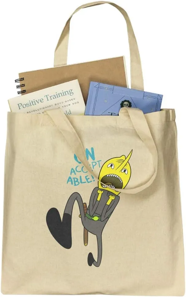 GRAPHICS & MORE Adventure Time Lemongrab Unacceptable Grocery Travel Reusable Tote Bag