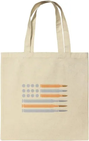 GRAPHICS & MORE American Flag Bullets Guns USA Second 2nd Amendment Grocery Travel Reusable Tote Bag