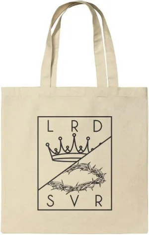 GRAPHICS & MORE Christian Lord and Savior Crown Grocery Travel Reusable Tote Bag