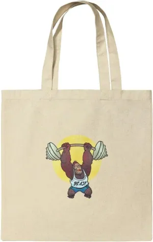 GRAPHICS & MORE Gym Beast Lifting Weights Weightlifting Strength Training Grocery Travel Reusable Tote Bag