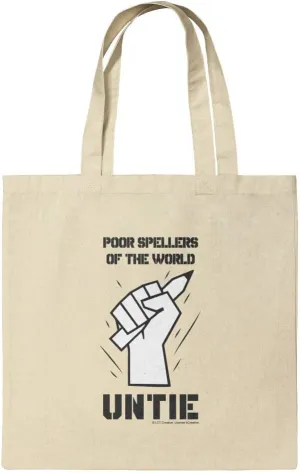 GRAPHICS & MORE Poor Spellers of the World Untie Unite Funny Humor Grocery Travel Reusable Tote Bag