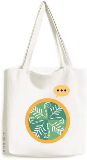 Green Leaves Mexico Totems Ancient Civilization Expression Gift Sack Canvas Tote Shoulder Bag