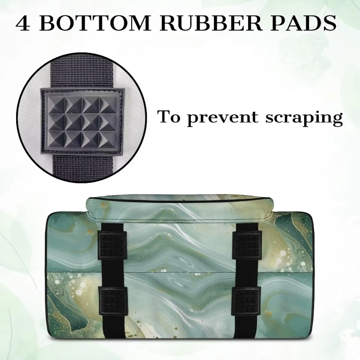 Green Marble Cover for Sewing Machine Portable Sewing Machine Handbag Sewing Machine Sorting Bag Tote Bag for Sewing Machine Bag for Most Standard Sewing Machine