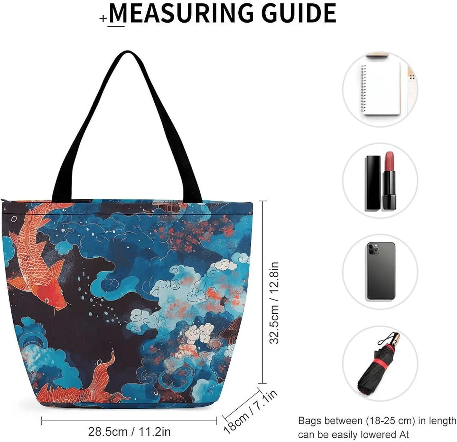 Grocery Bag Reusable Tote Bag Foldable Black Dog in The Field Shopping Bag Handbag Washable Shoulder Bag for Travel