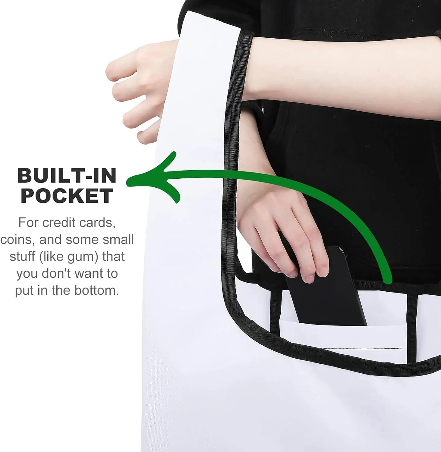 Grocery Bag Reusable Tote Bag Foldable Fish And Umbrella Shopping Bag Handbag Washable Shoulder Bag for Travel