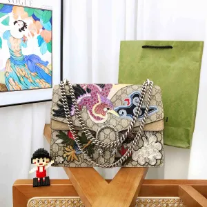 Gucci Dionysus GG Supreme Embroidered Shoulder Bag