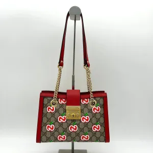 Gucci Gucci GG Supreme Apple Padlock Tote gu8880cc
