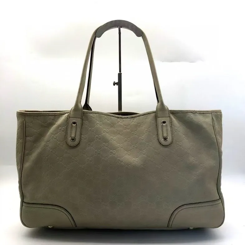 Gucci Preloved GG Imprime Tote Bag Beige