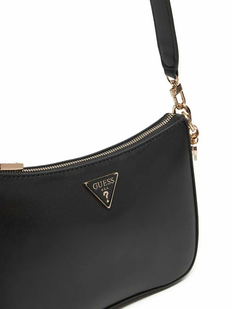 Guess Daryna Top Zip Shoulder Bag In Black For Women