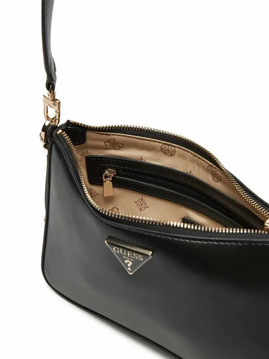 Guess Daryna Top Zip Shoulder Bag In Black For Women