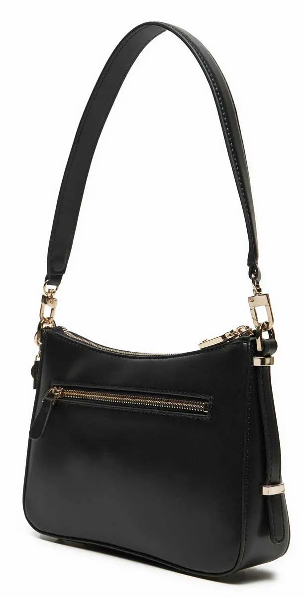 Guess Daryna Top Zip Shoulder Bag In Black For Women
