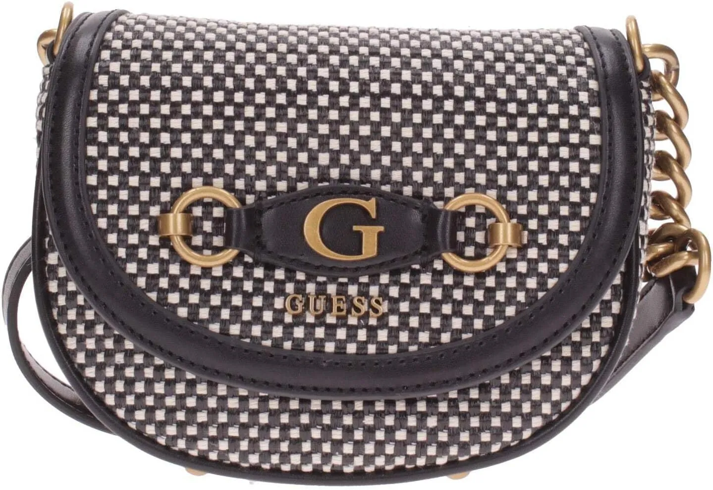 GUESS Izzy Raffia Mini Crossbody