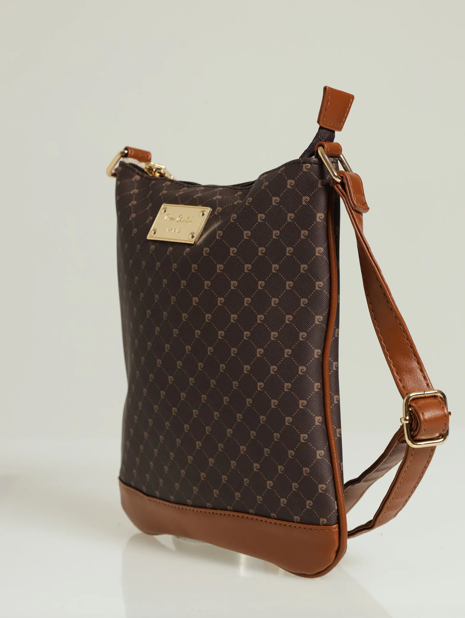 Guliana Core Logo Crossbody Bag - Brown
