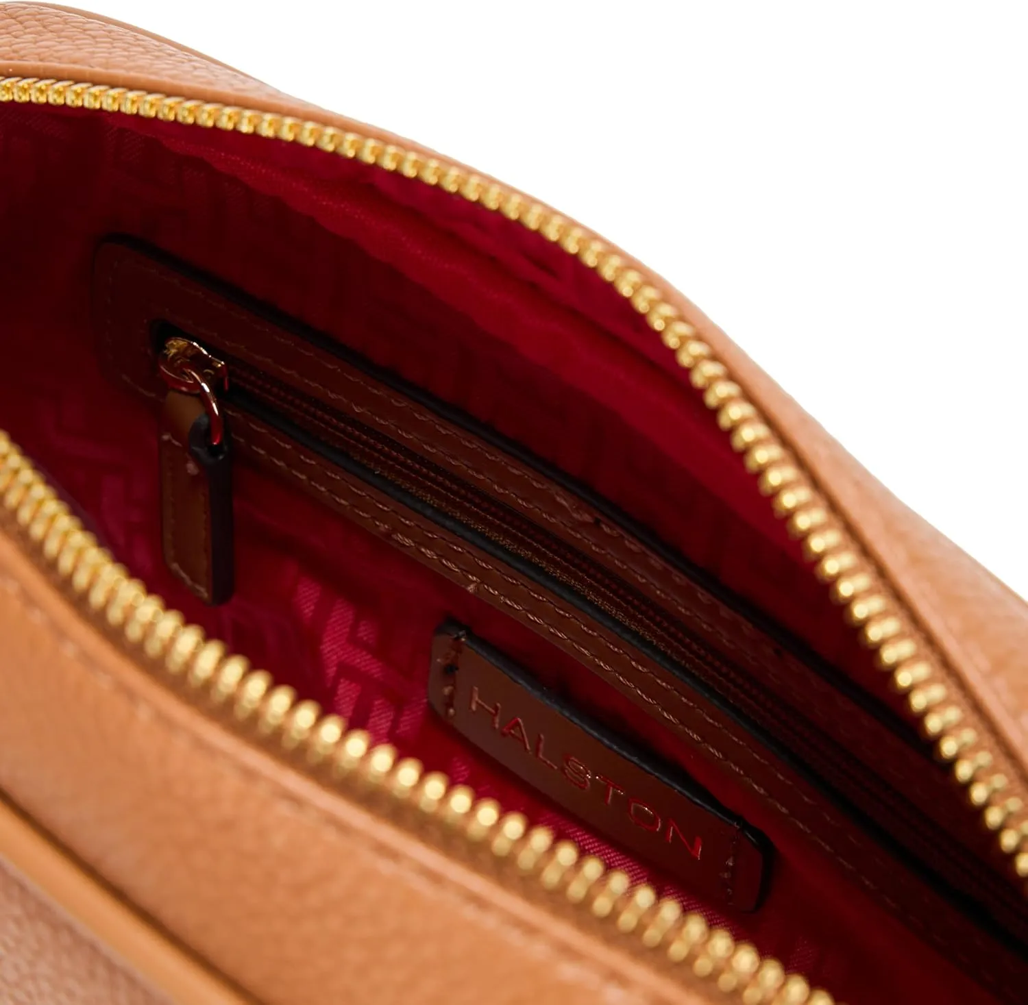 Halston Jerry Signature Logo Top Zip Crossbody