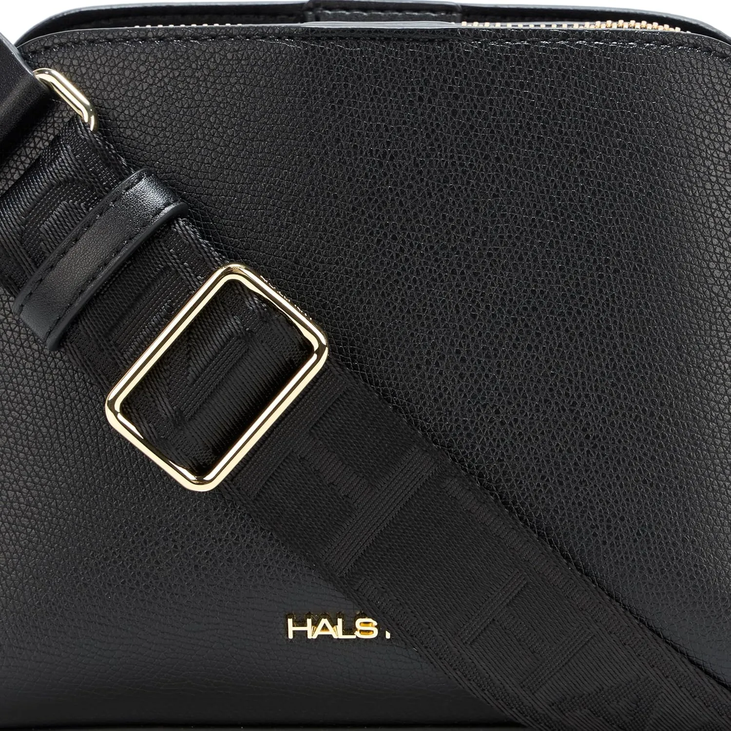 Halston Quincy Signature Logo Top Zip Crossbody