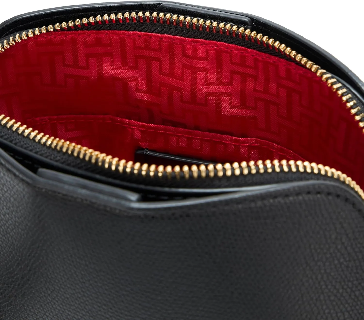 Halston Quincy Signature Logo Top Zip Crossbody