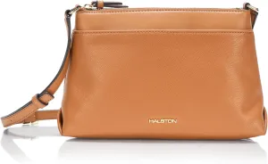 Halston Rosie Signature Logo Top Zip Crossbody