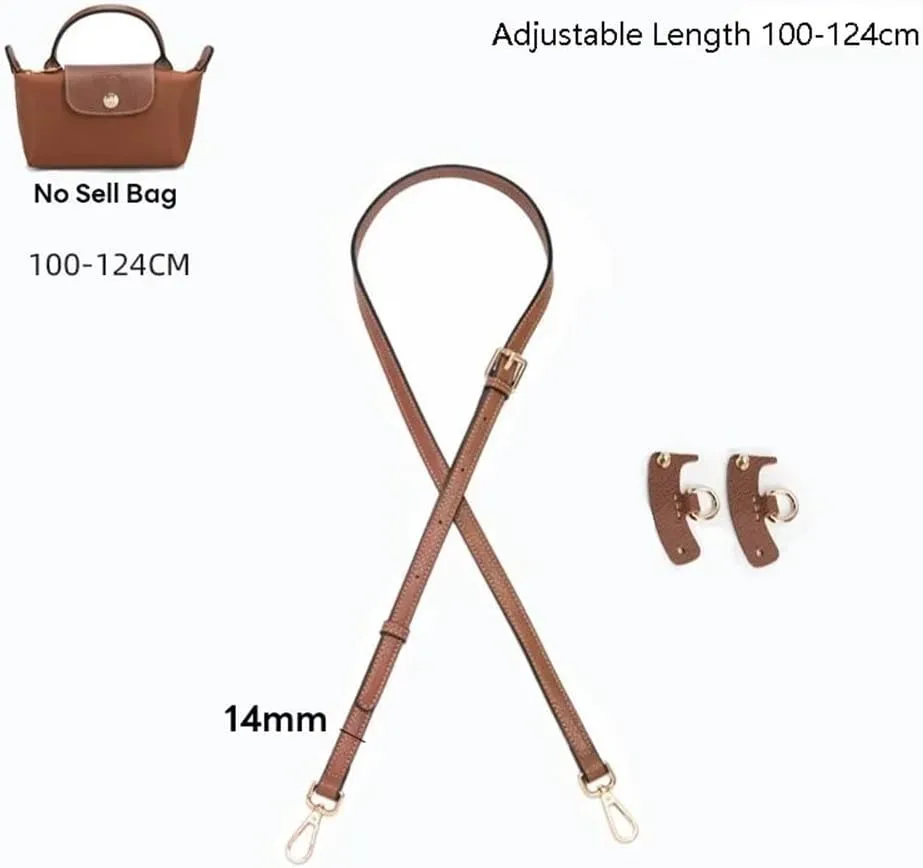 Handbag Strap Adjustable Bag Strap for Long Mini Bag Free Punching Modification Transformation Accessories for Mini Bag Shoulder Strap Bag Straps for Handbags(Gris)