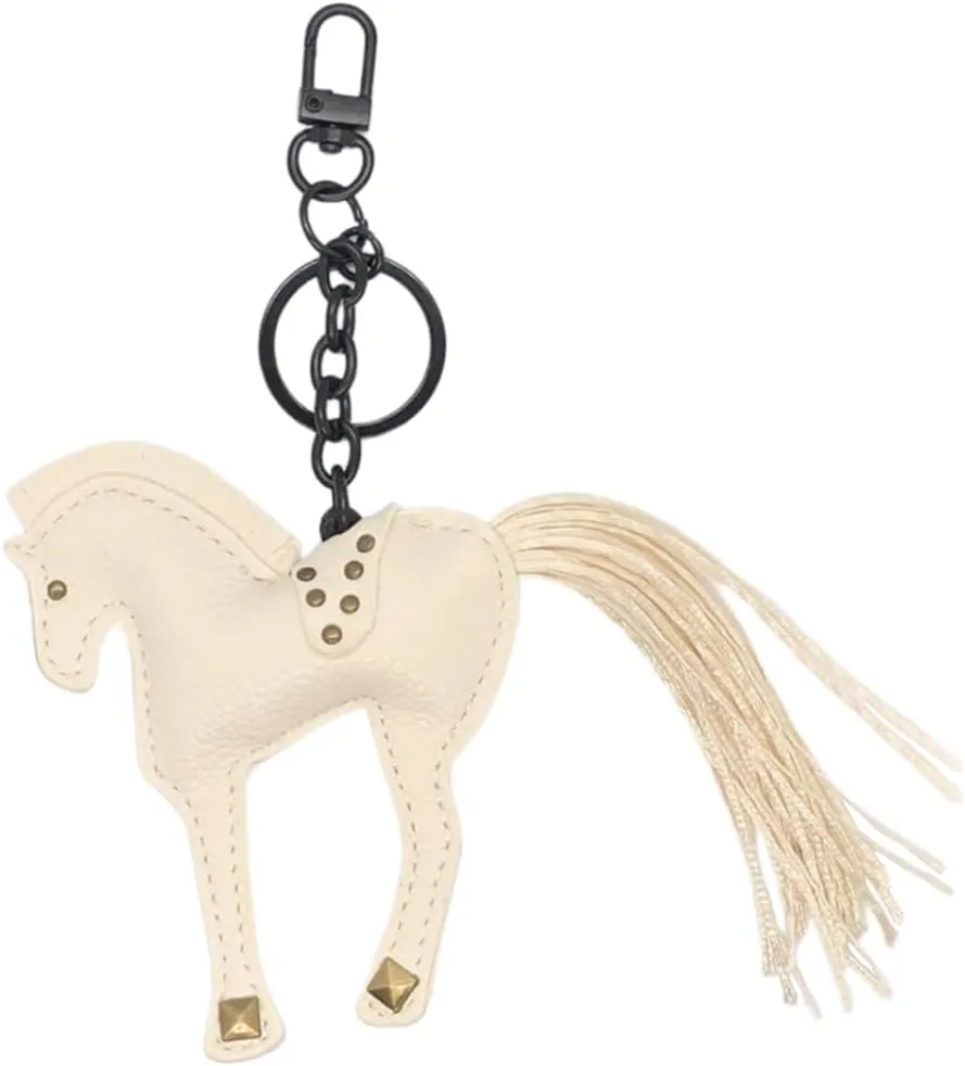 Handcrafted leather horse key chains, purse hanging accessories, cute styling bag accessories feminine charm
