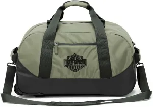 Harley-Davidson 21" B&S Crinkle Nylon Carry-On Wheeling Duffel Bag - Green