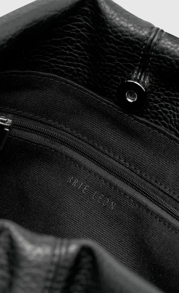 Harlow Slouch Tote - Black Nappa