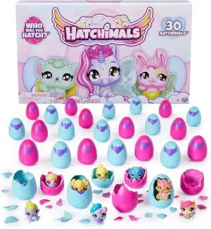 Hatchimals Alive CollEGGtibles 30 Egg Mystery Value Pack - Mini Figures Ultimate Cracking Set: Who Will You Hatch - Easter Basket Pack -30 Unique Figures, Party Favors, Easter Egg Pack (Age 3 )