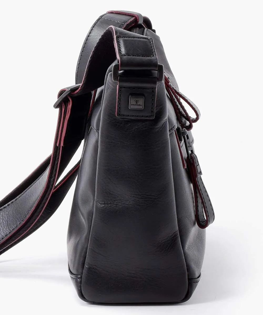 Hawk Genuine Leather Mini Shoulder Bag, Made In Japan, No.615103