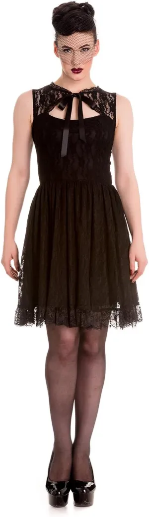 Hell Bunny Selena Mini Black Gothic Steampunk Dress