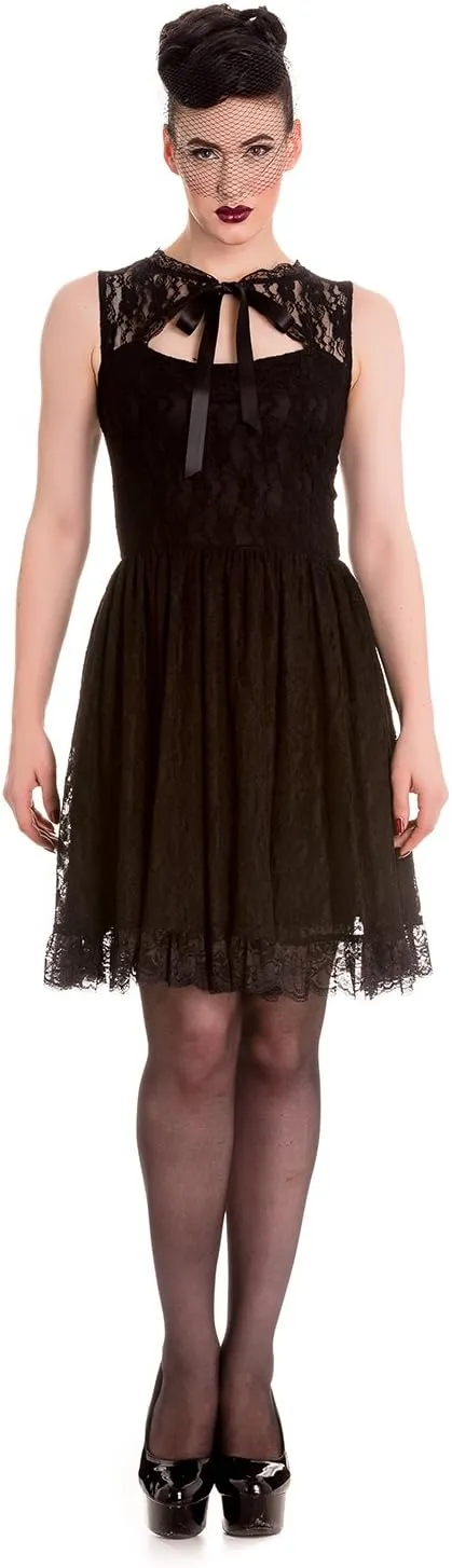 Hell Bunny Selena Mini Black Gothic Steampunk Dress