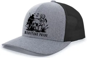 Heritage Pride Mens Lab Hunting Mallard Duck Embroidered Mesh Back Trucker Hat